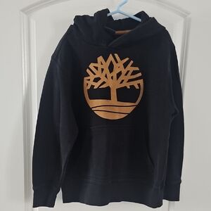 Timberland Black Hoodie with Copper Logo